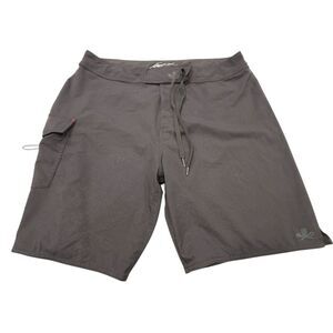 Sea Shepherd Mens 36 Kelly Slater Board Shorts Black Swim Trunks Surf Eco-Friend